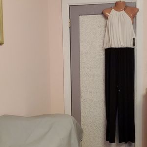 Vince Camuto two color jumpsuit sz L